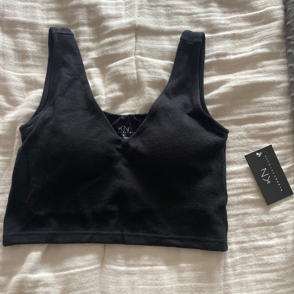 Black Knit Brami NWT